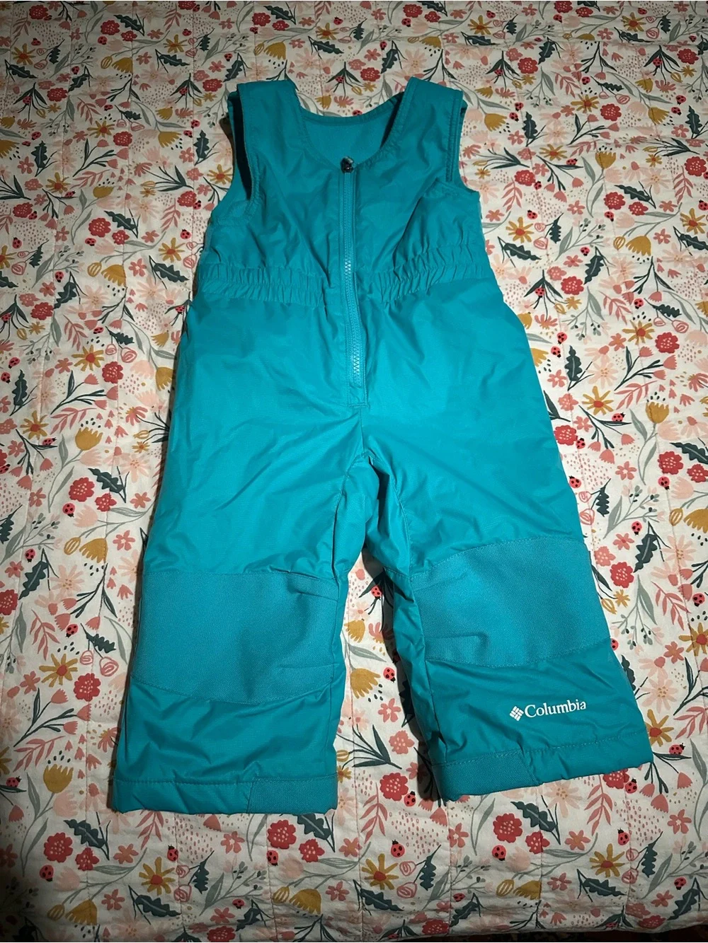 Columbia Teal Toddler Snow Overalls